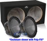 2400W Kenwood KFC-W3012 Subwoofers + Enclosure Bass Package Image 1
