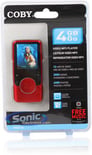 Coby MP620-4G 4GB 1.8" MP3/MP4 Player with FM Radio (Red) Open Box Image 2