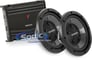 1600W Kenwood Subwoofers and Amplifier Bass Bundle Image 1