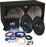 1400W Autotek Subwoofer and Amplifier Complete Bass Bundle Image 1
