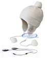 AERIAL7 TOASTIE Sound Disk White Beanie Image 1