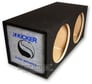 Kicker 12" CompVR Dual MDF Sealed Logo Enclosure Image 1