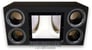 Kicker Dual 12" Bandpass Enclosure with Plexiglass and Logos Image 2