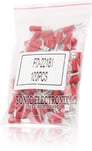 Female Quick Disconnect RED Connectors .110" 16-14G (100 Pack) Image 2