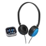 Coby CV140BLU Blue Jammerz DJ Style Headphone and Earbud Combo Image 1