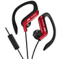 JVC HAEBR80R (HA-EBR80-R) Active Sports Ear-Clip Headphones with iPod/iPhone Remote and Mic - Red Image 1