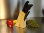 Ragalta RKS-007 7 Piece Cutlery Set w/ Pine Wood Block and Shears Image 1