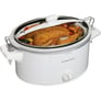 Hamilton Beach 33263 White Stay or Go 6 Quart Slow Cooker Image 1