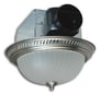 Air King FNAK702 Nickle Decorative Bath Fan 70CFM 4.0 Sones Fan Light Image 1