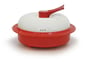 MicroHearth HWMH11RC4 Red 4 Piece Everyday Pan for Microwaves Image 1