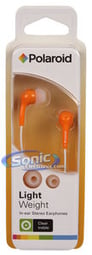 Polaroid (PEP14-ORG) Orange In-Ear Headphones Image 3