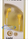 Polaroid (PEP14-YEL) Yellow In-Ear Headphones Image 2