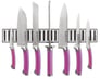 Ginsu 5704 Eggplant 8pc Cutlery Set with Magnetic Strip Image 1