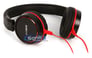 Sony MDR-ZX600/BLK (MDRZX600/RC) DJ Style On-Ear Headphones - Black/Red Image 3