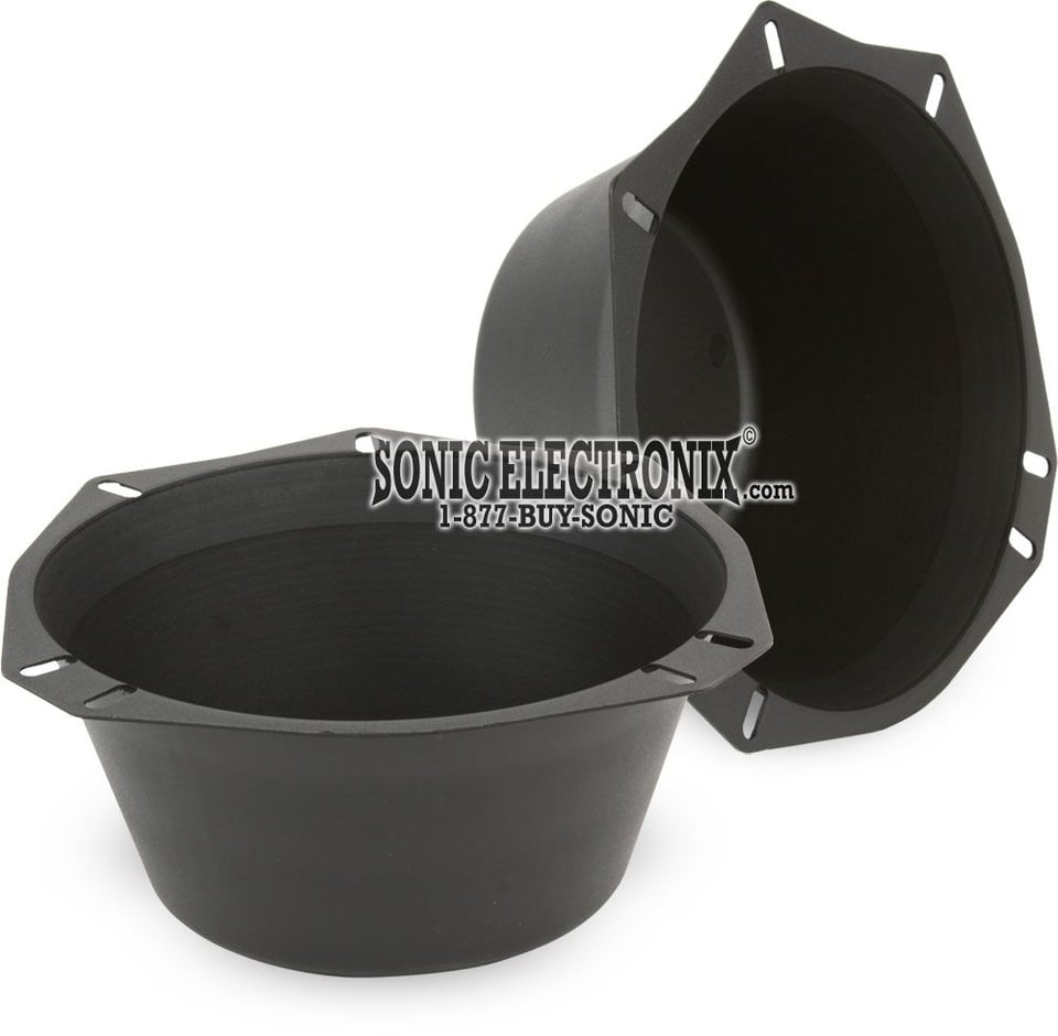 Metra 81-6900 Universal 6x9" Speaker Baffles – Pair, Improves Bass & Protects From Moisture-431153