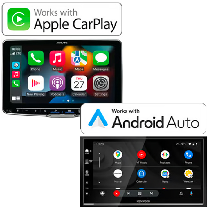 Thumbnail icon for JVC Apple CarPlay, Android Auto & Phone Connectivity