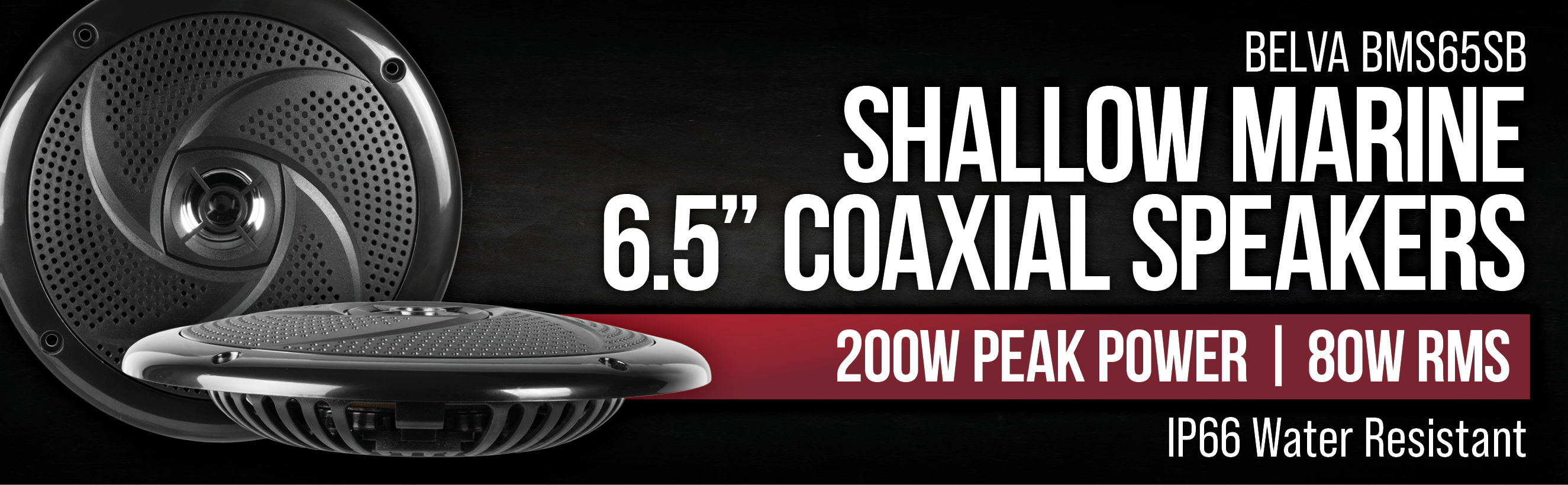 Belva 6.5 Inch Shallow Marine Speakers