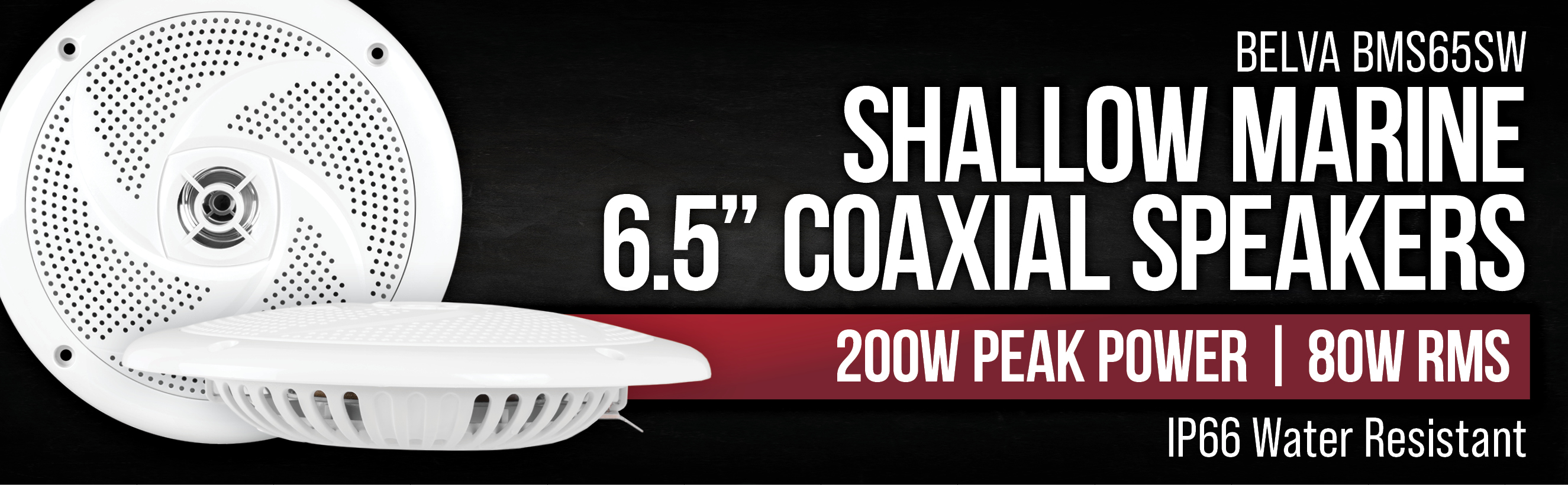 Belva 6.5 Inch Shallow Marine Speakers