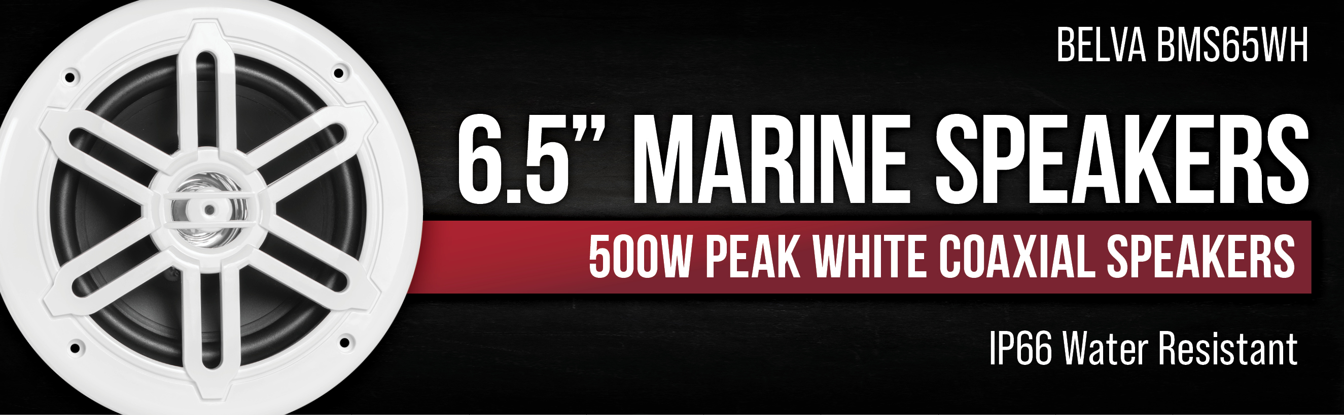 6.5 Inch White Marine Speakers