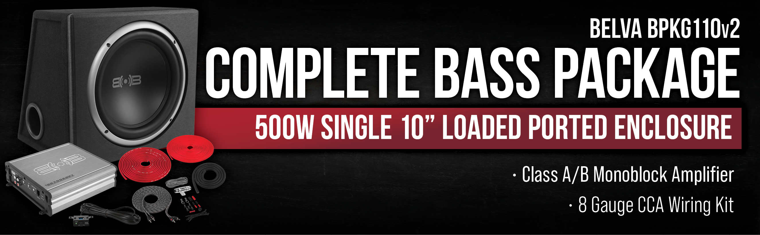 Belva Complete 10 Inch Bass Package