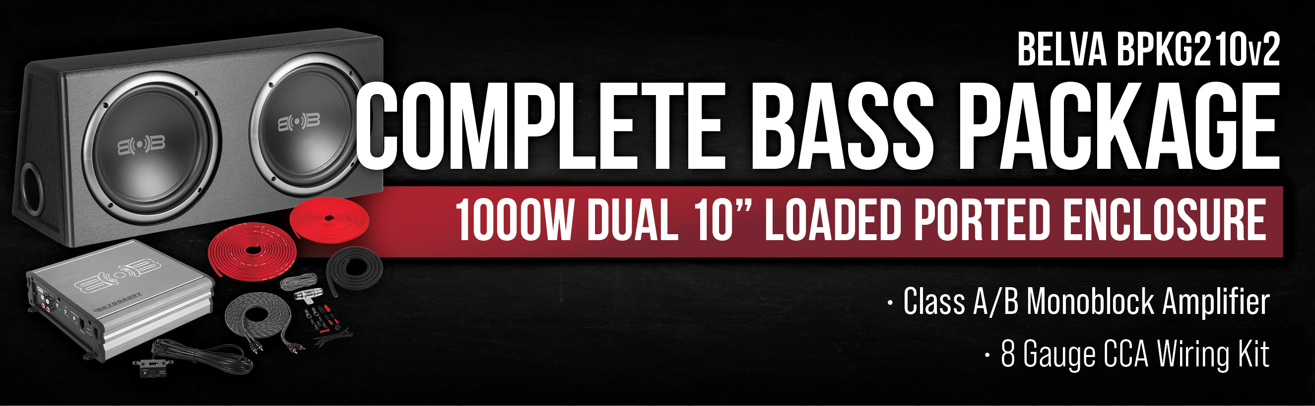 Belva Complete 10 Inch Bass Package