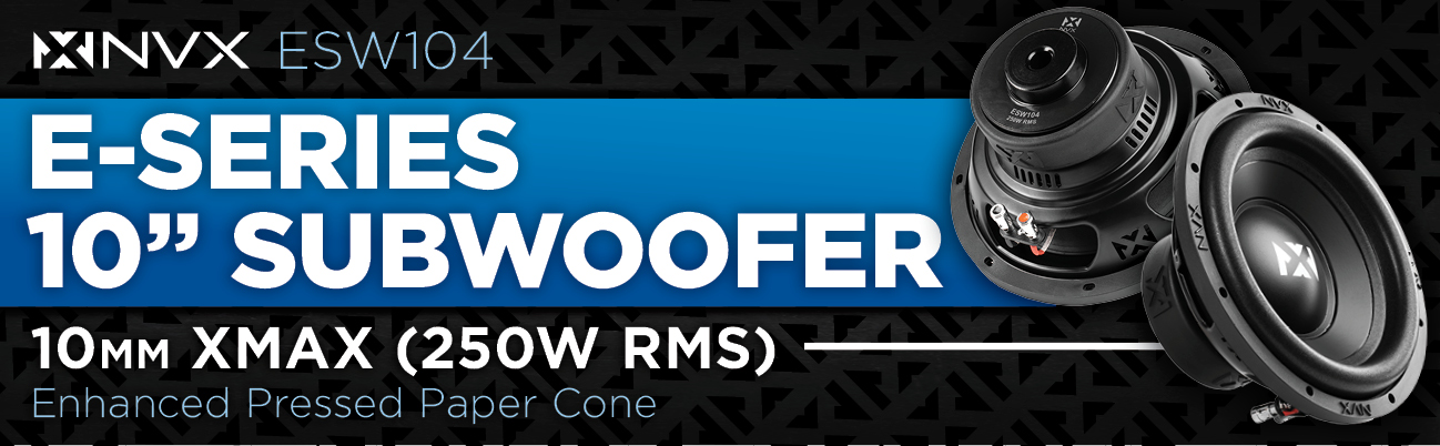 NVX E Series 10 Inch Subwoofer
