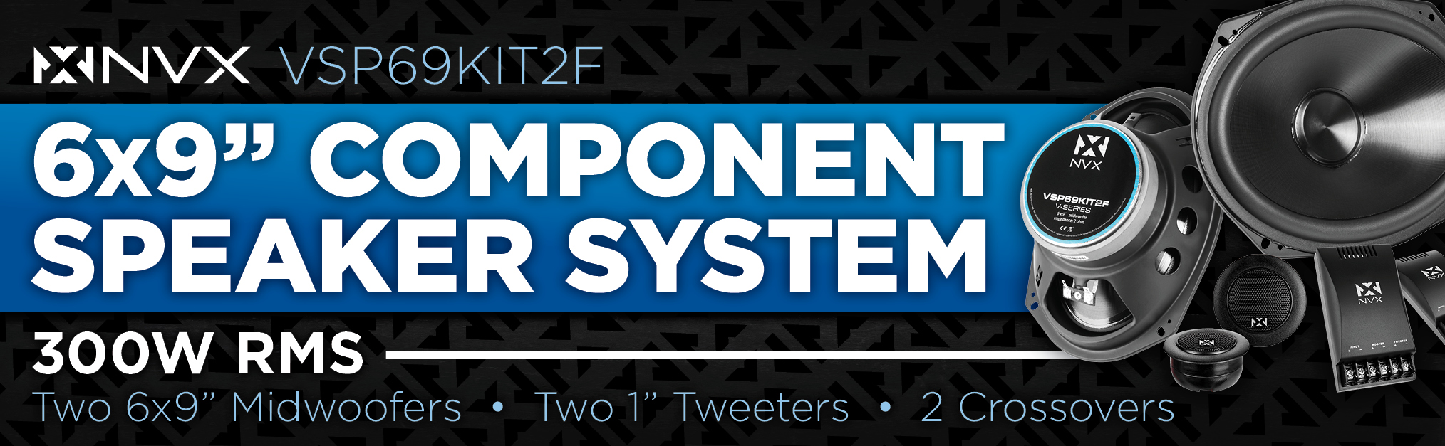 6 By 9 Inch Component Speaker System