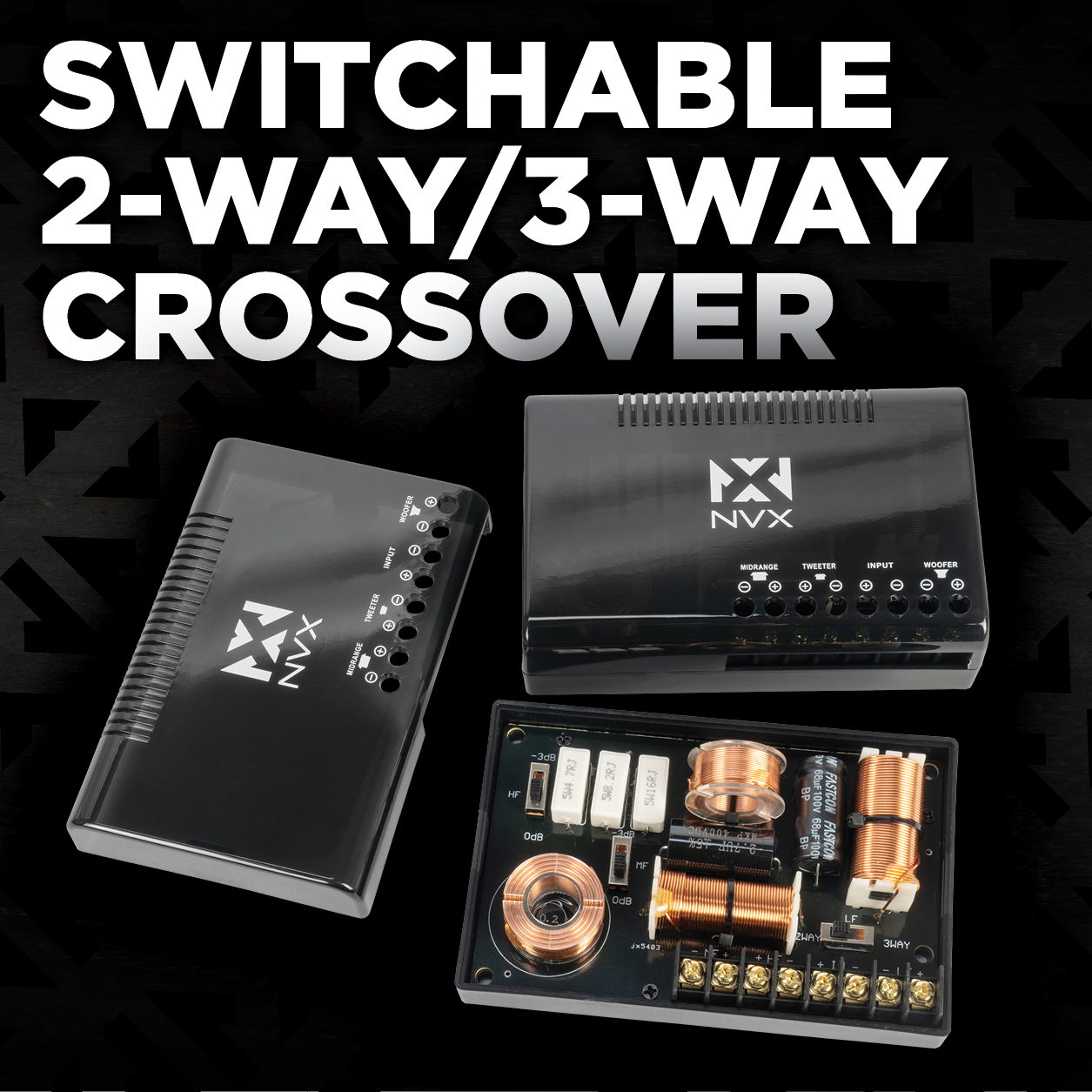 Switchable Two Way or Three Way Crossover